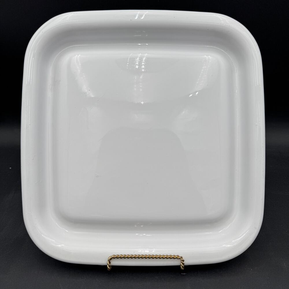 CorningWare Square 12" Microwave Browning Grill White Coupe MW-2
